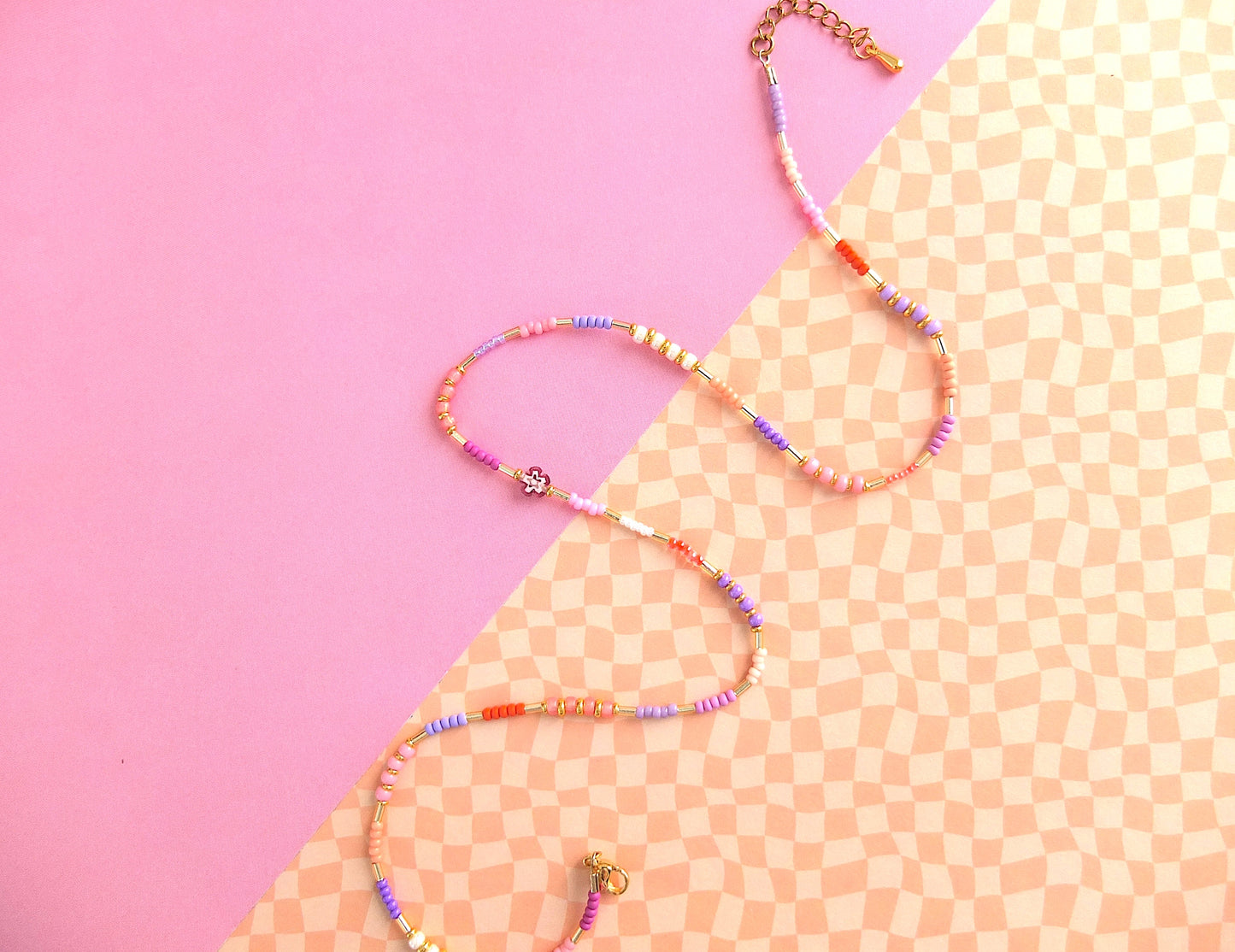 collier Spring Fleur millefiori