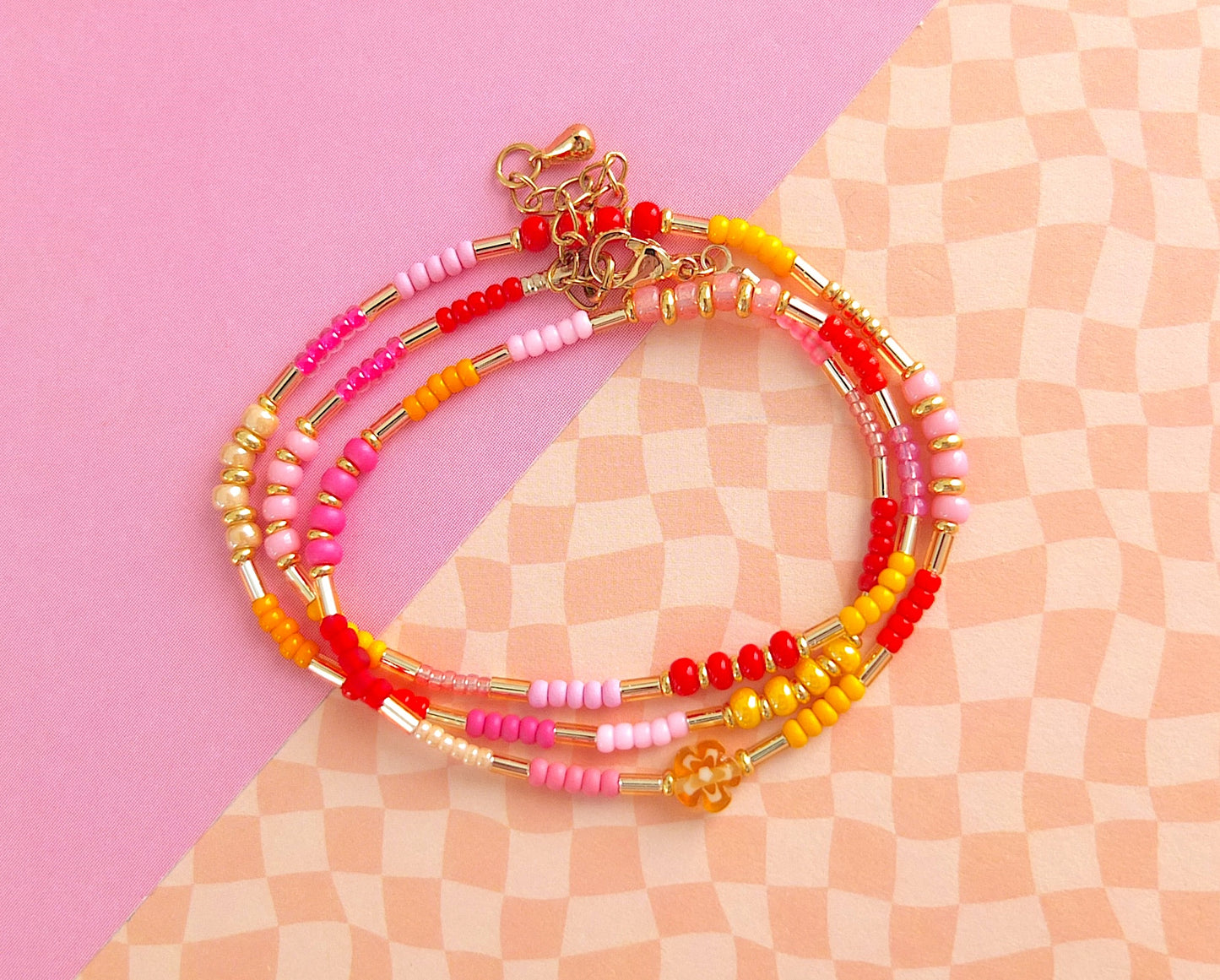 collier Spring Fleur millefiori