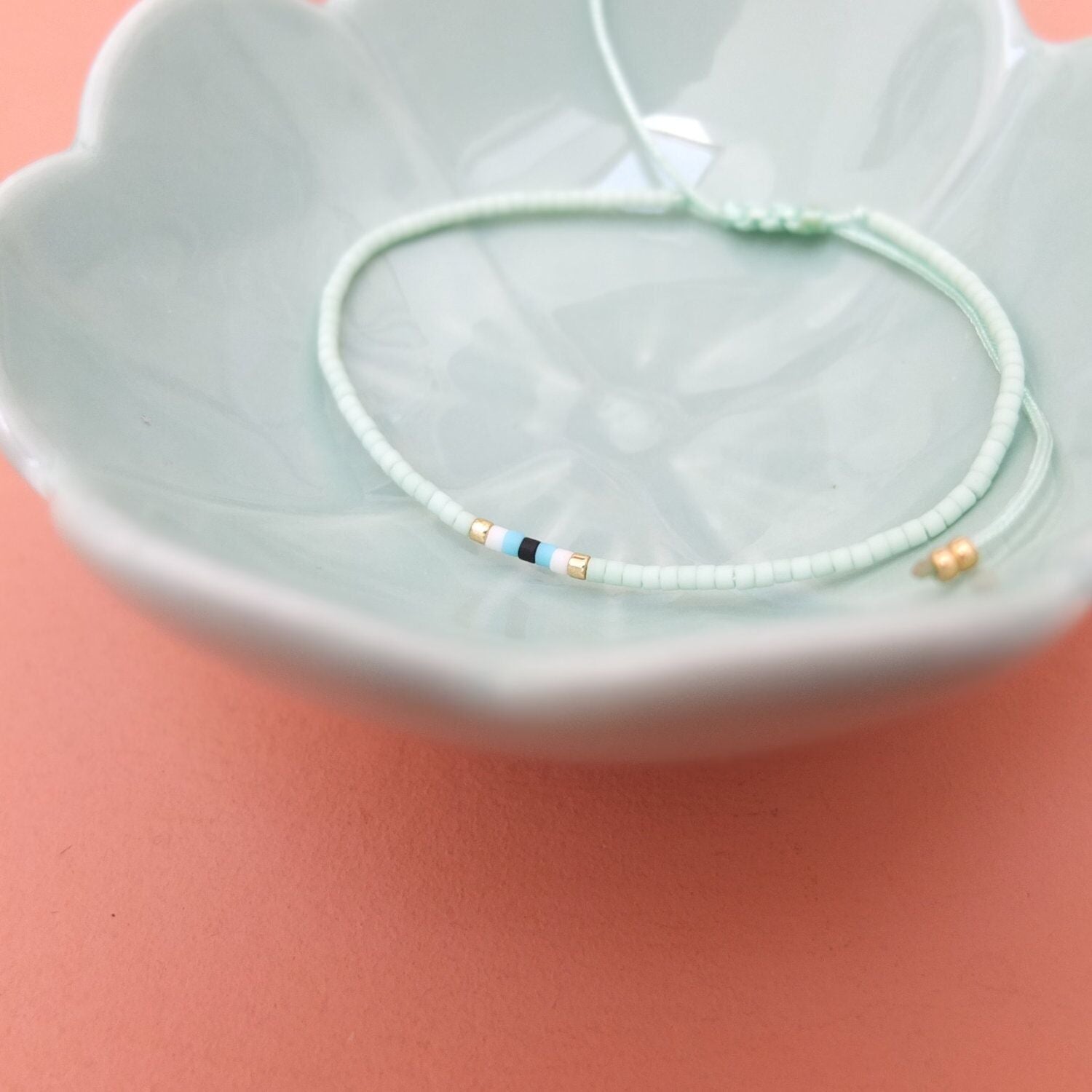 Bracelet en perles miyuki ajustable, oeil protecteur, coloris 14
