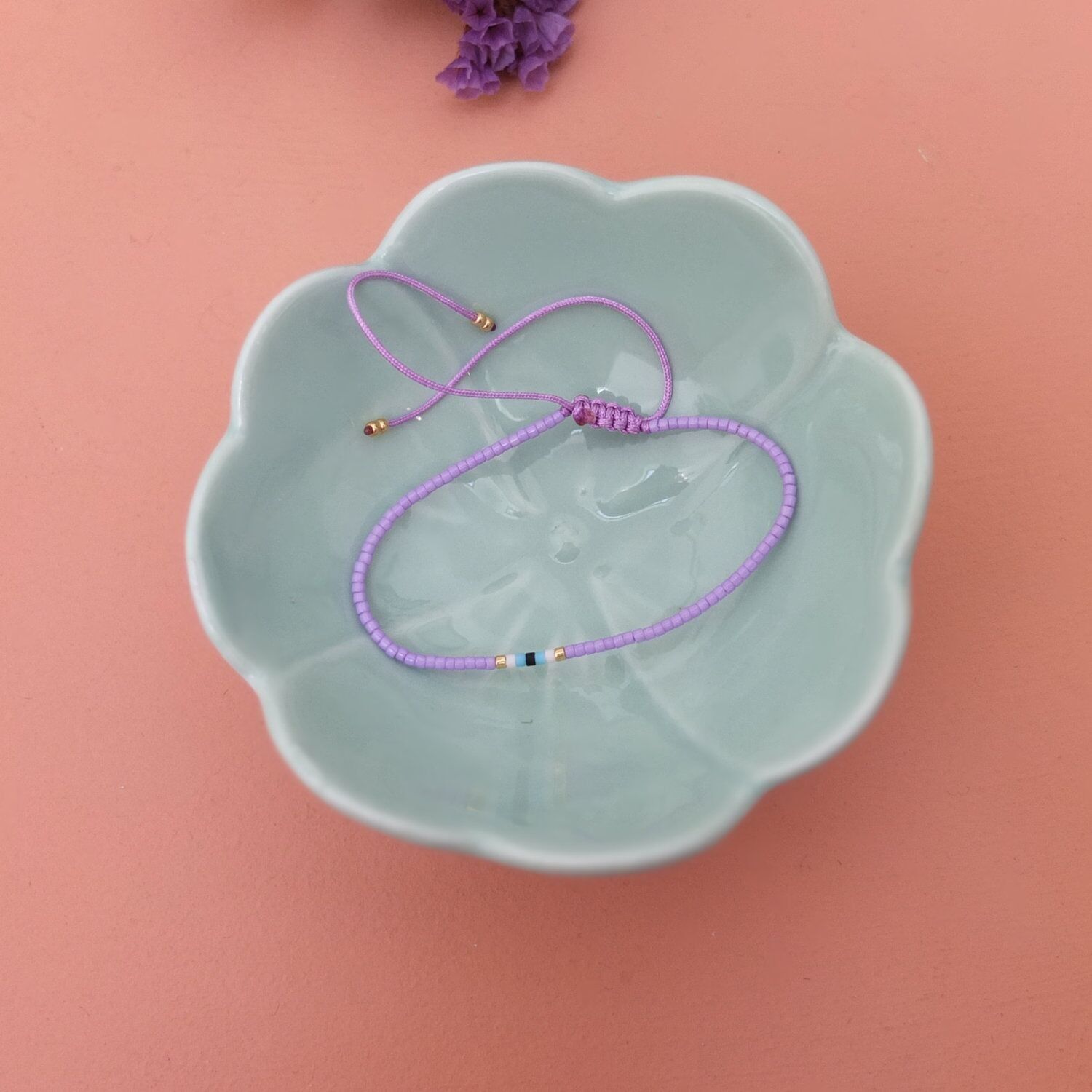 Bracelet en perles miyuki ajustable, oeil protecteur, coloris 26