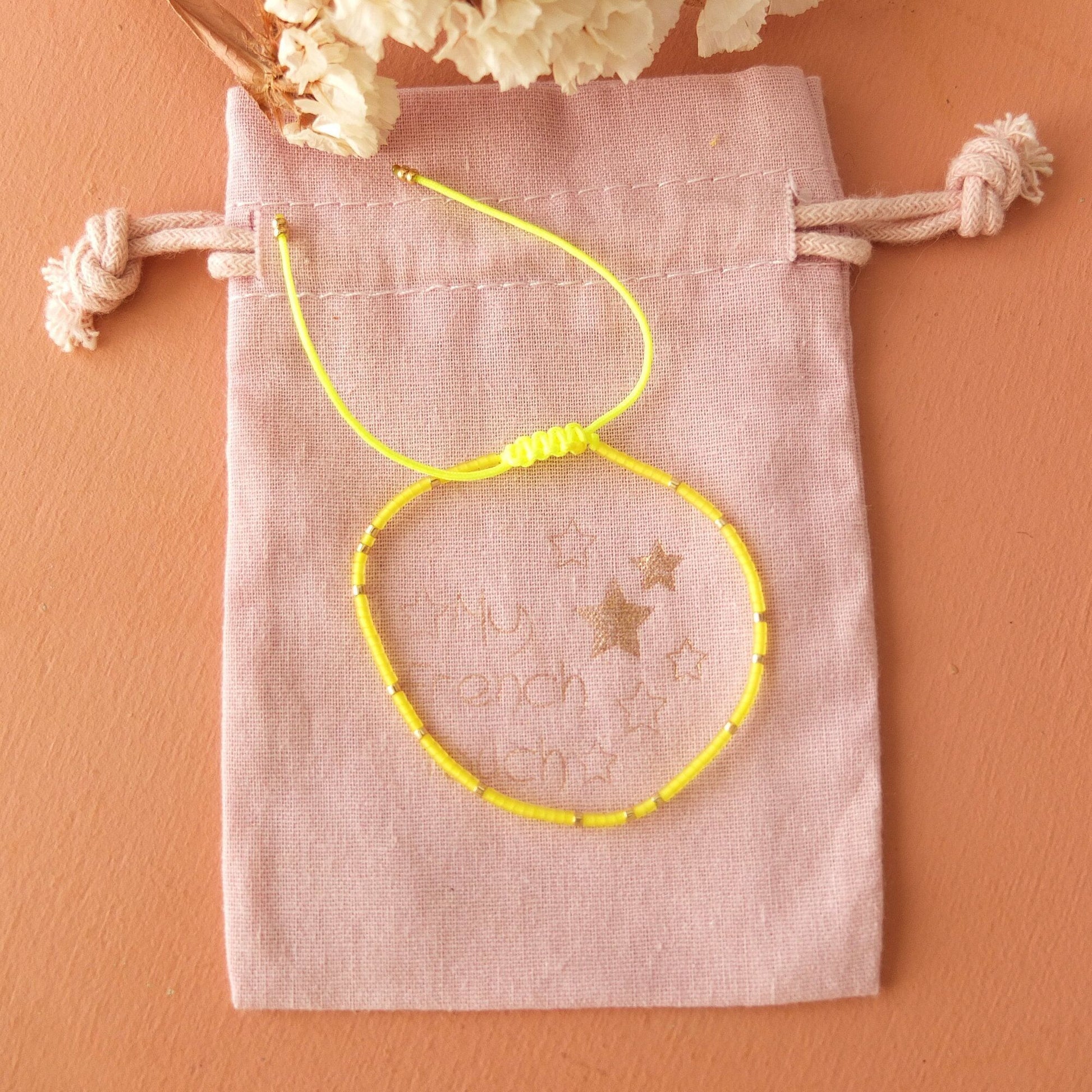 Bracelet ajustable fil de jade et perles miyuki aspect givré, coloris 39