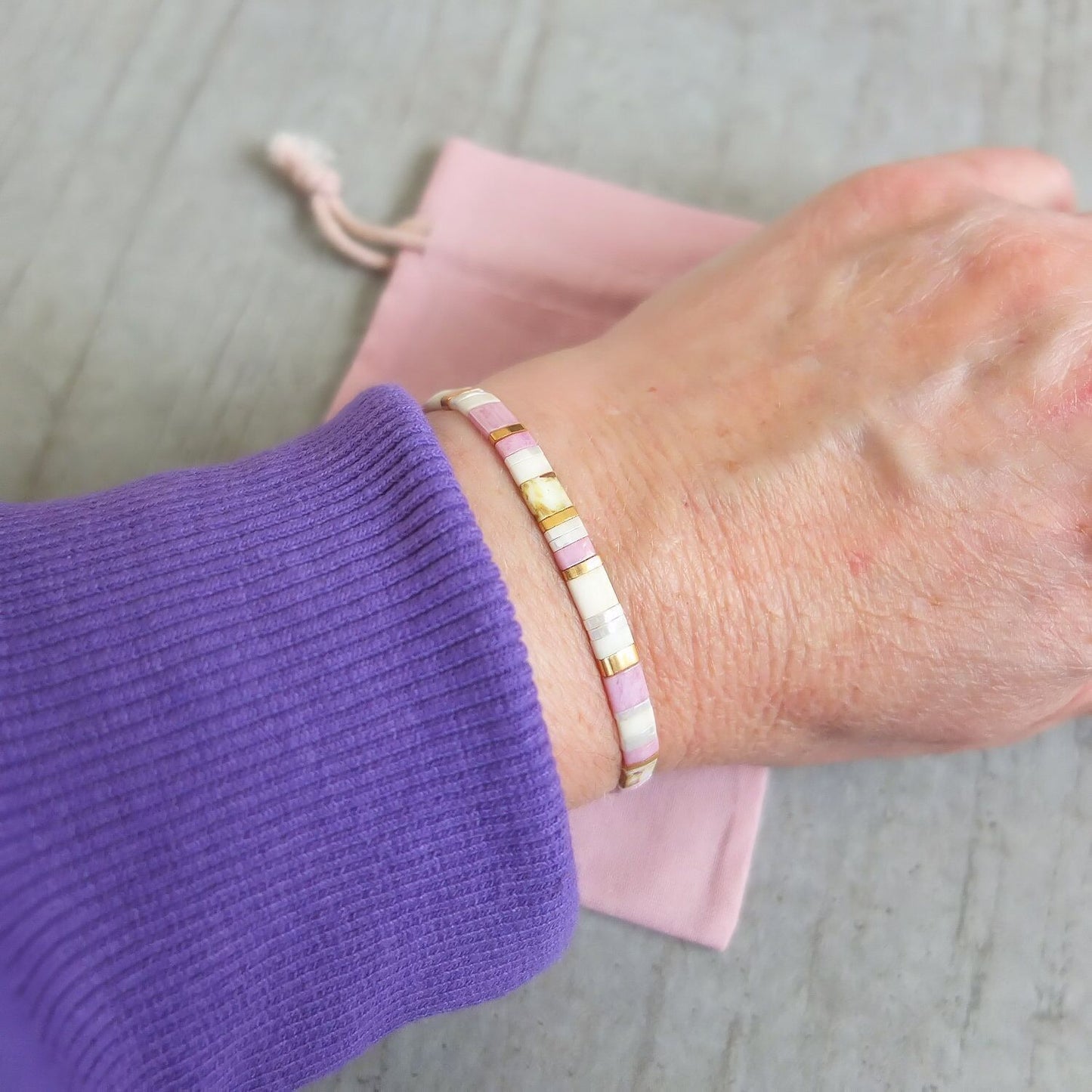Bracelet Tilas bicolore, coloris 1
