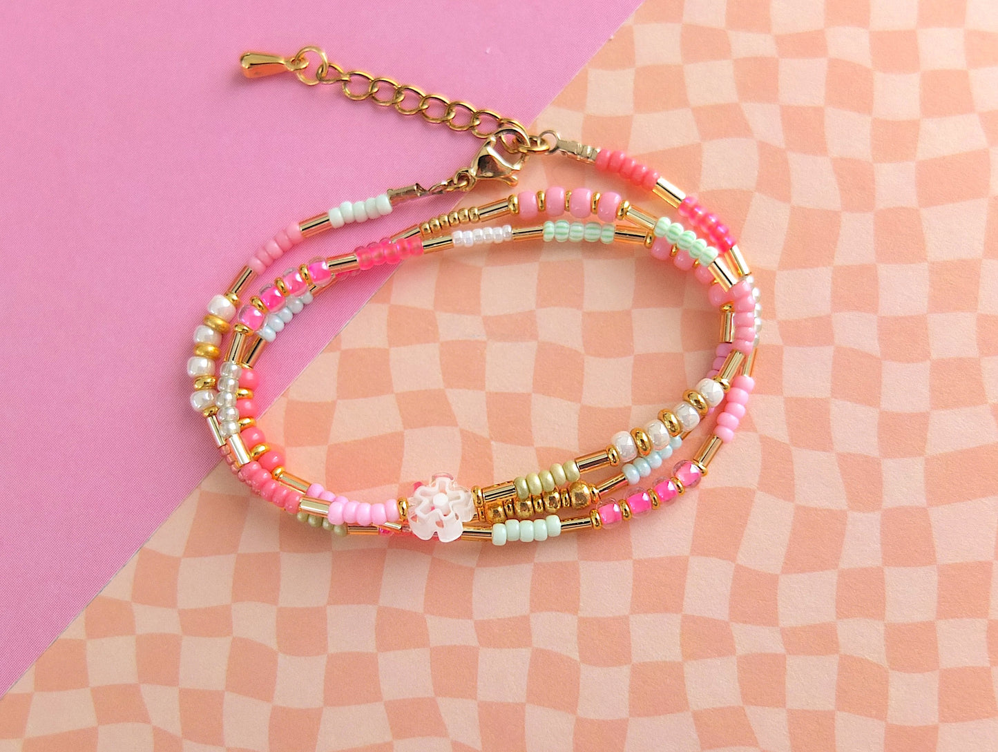 collier Spring Fleur millefiori